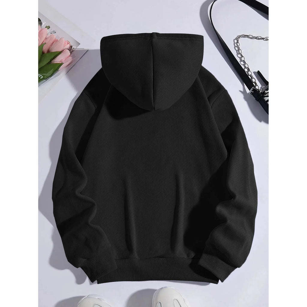 Kinitwear Women's Pullover Sweatshirt One-Color Leisure Fall/Winter Hoodie Made in China