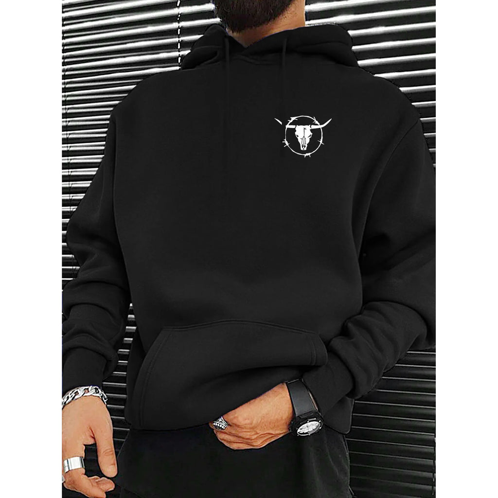 Men's Fall/Winter Leisure Pullover One-Color Standard Knitwear and Sweatshirts Made in China One Hoodie & Sweatshirt