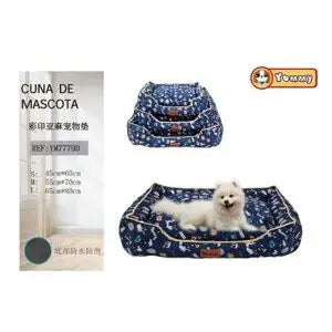 3-piece blue dog bed 7779D - High-end homes