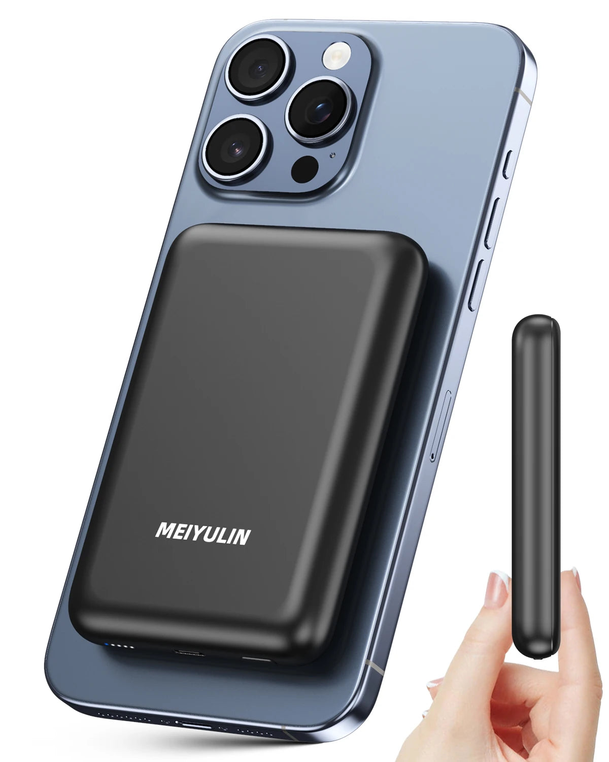 Magnetic Wireless 10000mAh Power Bank Fast Charging Metal Cool Touch Ultra-Thin Portable PD20W Powerbank for iPhone Xiaomi