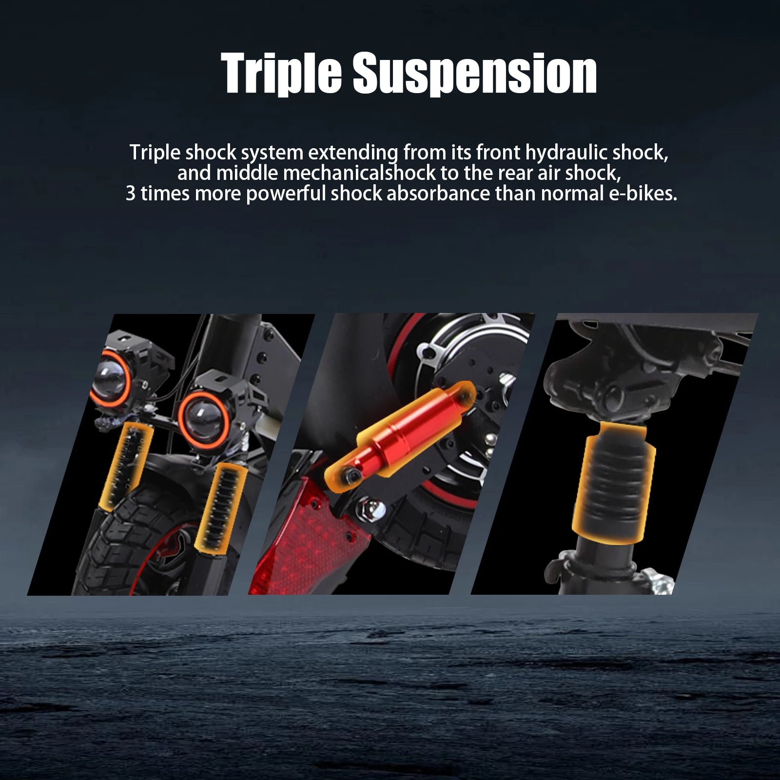 New Arrival Off-Road Folding Electric Scooter US CA UK Stock Triple Shock Absorption, IPX5, EU Fast Shipping Escooter