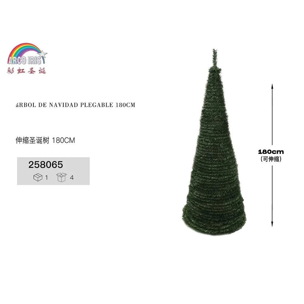 Foldable Christmas tree 180 cm - Christmas decoration