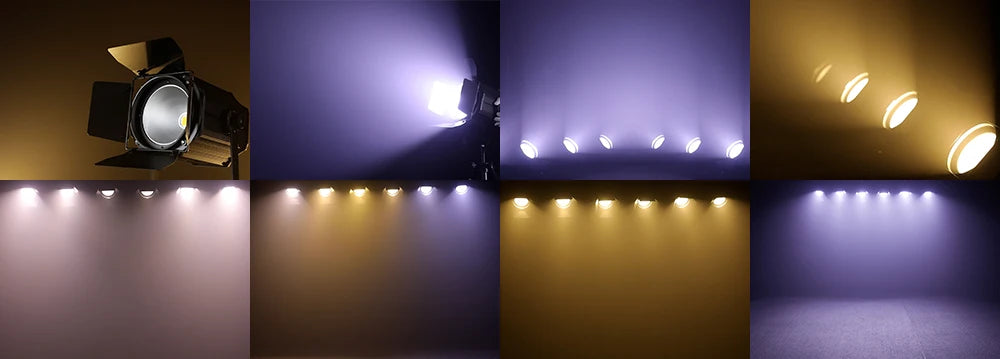High Quality 200W COB 2-in-1 LED Stage Par Light DMX Control Cold/Warm White IP33 Rated Aluminum Body Dimmable Party Lighting