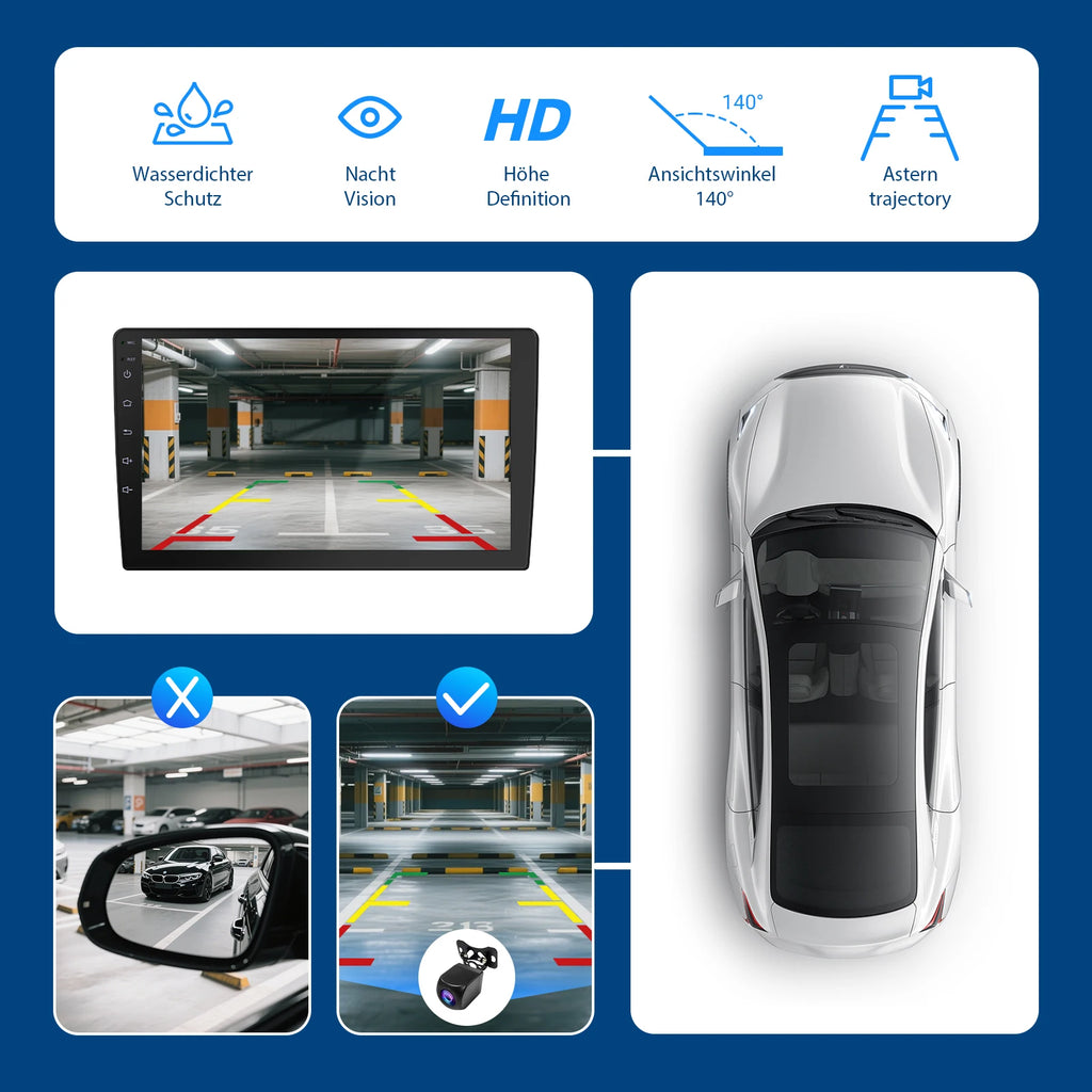 US DE Stock TANTHN Android 2+64G 10.1''  Double Din Car Stereo Wireless Carplay Wifi GPS BT FM AM RDS IPS Touch Screen Car Radio