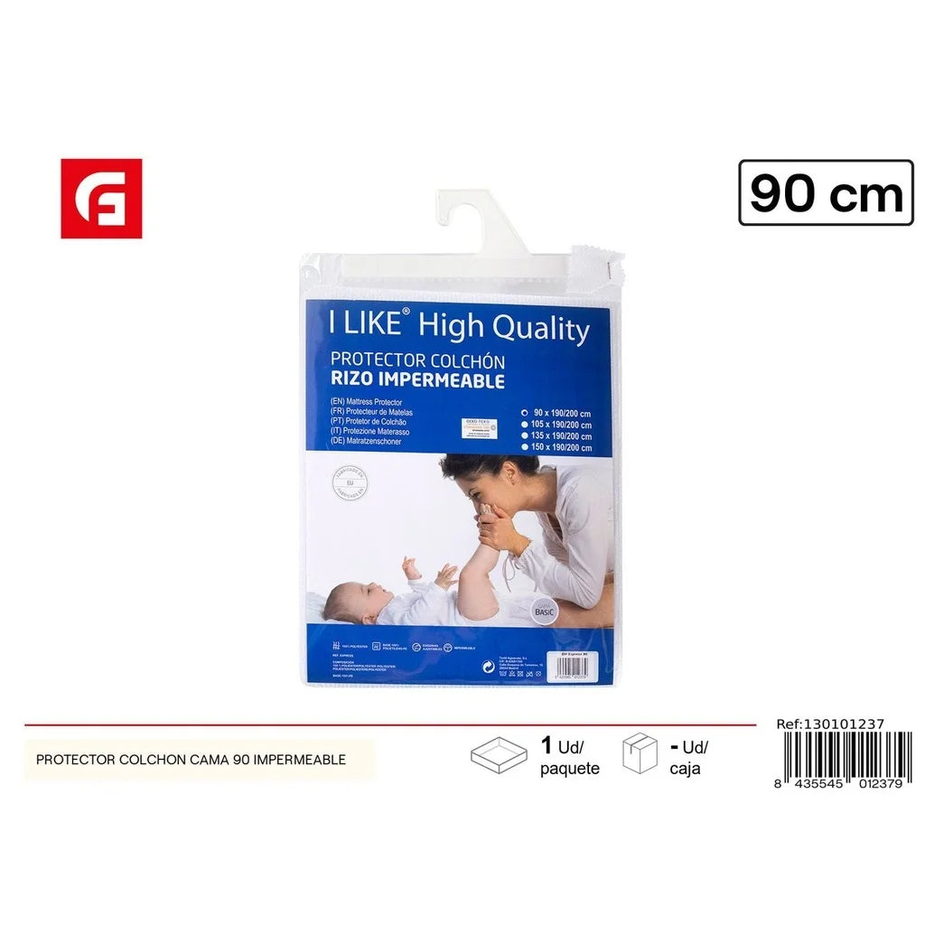 Waterproof mattress protector 90 cm, Home Textiles