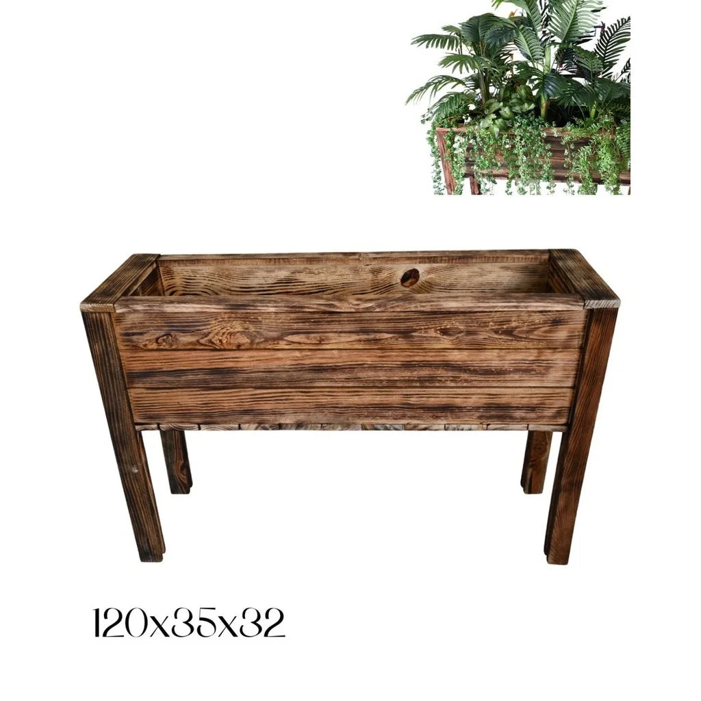 Wooden flower pot for ornaments - Decoration and gardening