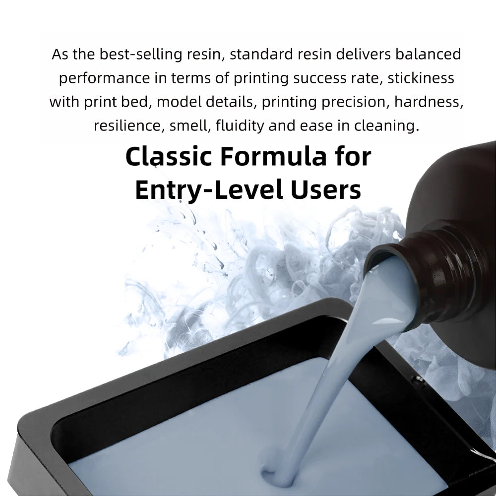 ANYCUBIC 1kg/10kg Liquid Photopolymer Standard Resin 405nm UV Resin For 3D Printer LCD Printing Resin Material For Photon Mono