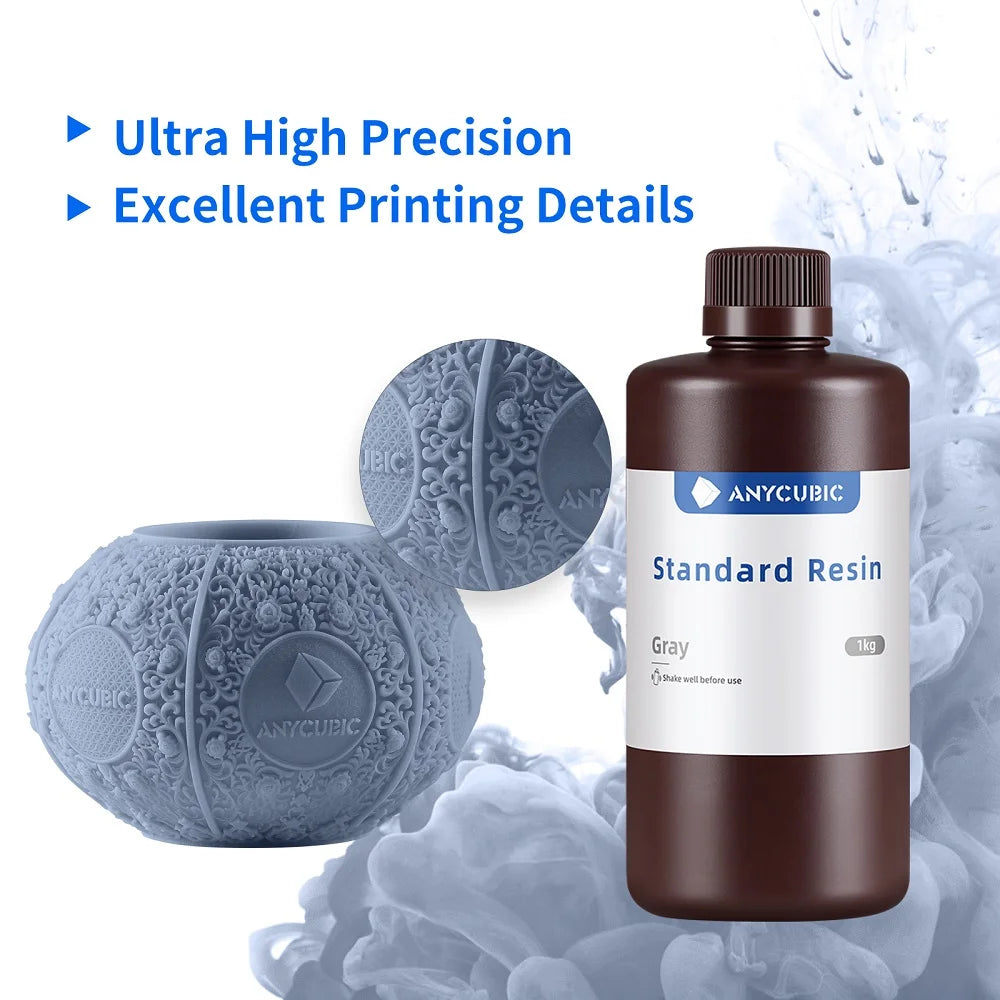 ANYCUBIC 1kg/10kg Liquid Photopolymer Standard Resin 405nm UV Resin For 3D Printer LCD Printing Resin Material For Photon Mono