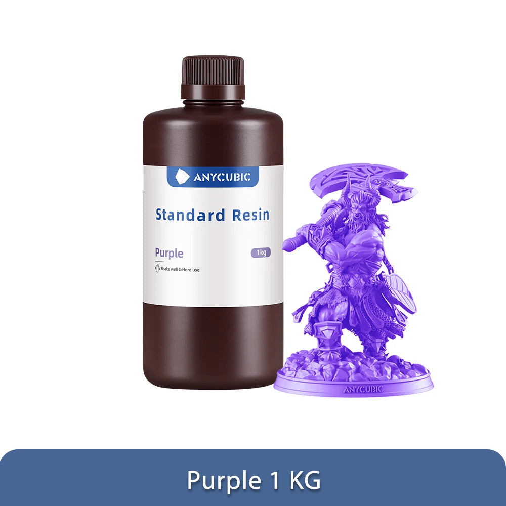 ANYCUBIC 1kg/10kg Liquid Photopolymer Standard Resin 405nm UV Resin For 3D Printer LCD Printing Resin Material For Photon Mono