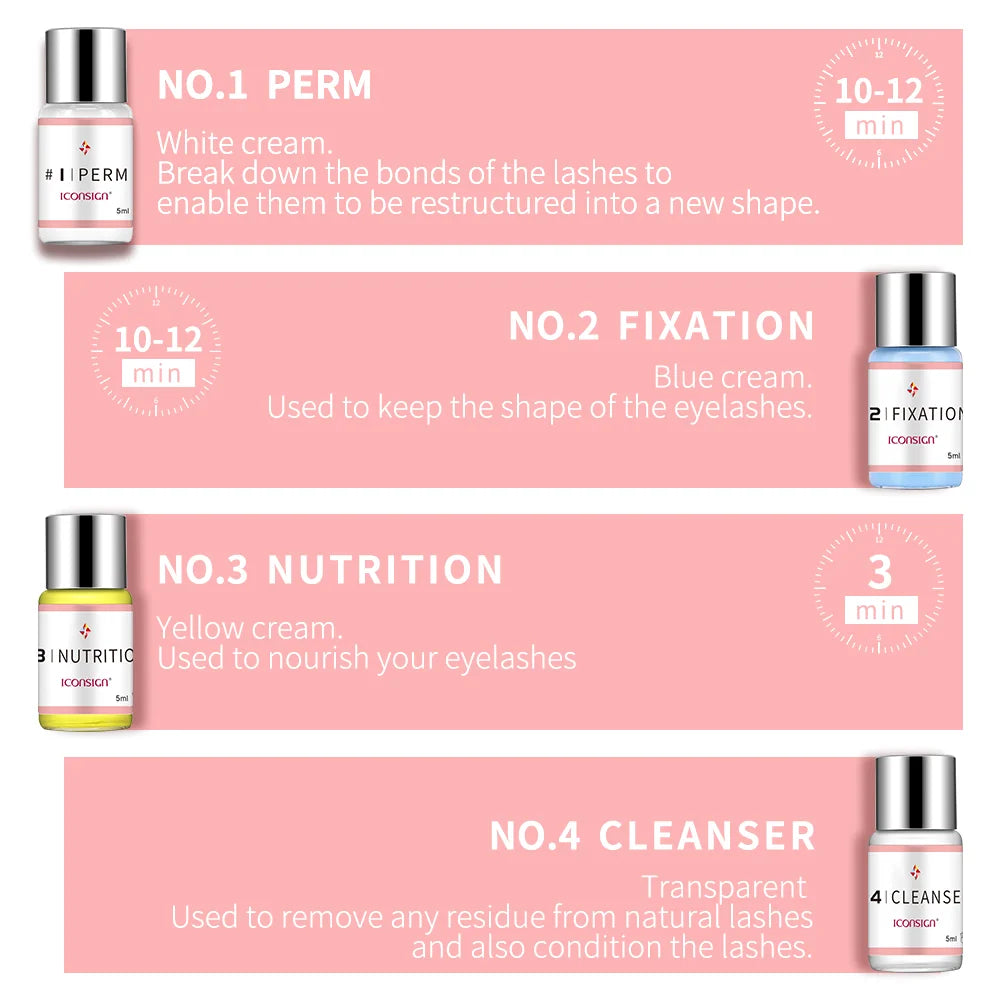 Dropshipping ICONSIGN Lash Lift Kit Lifiting Eyelash Enhancer Calia Set Lashes Perm Eyes Makeup Tools Can Do Your Logo