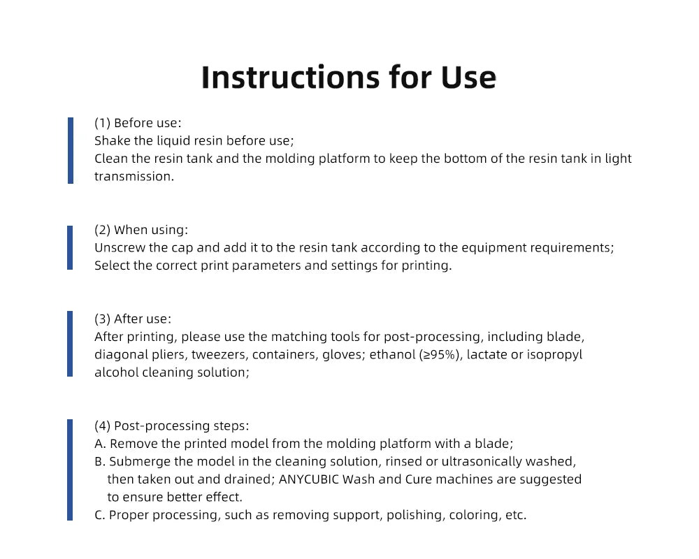ANYCUBIC 1kg/10kg Liquid Photopolymer Standard Resin 405nm UV Resin For 3D Printer LCD Printing Resin Material For Photon Mono