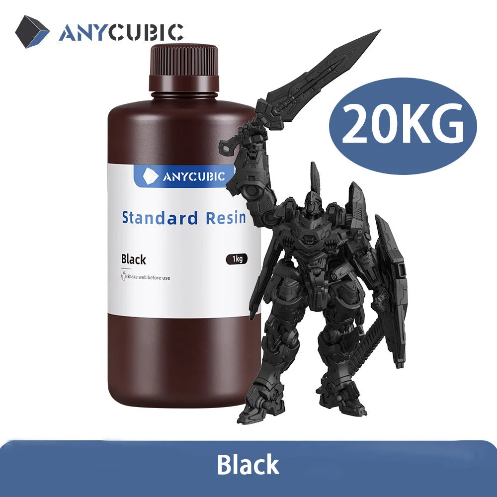 ANYCUBIC 1kg/10kg Liquid Photopolymer Standard Resin 405nm UV Resin For 3D Printer LCD Printing Resin Material For Photon Mono
